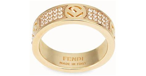 f is fendi ring gold|Fendi 18k gold ring.